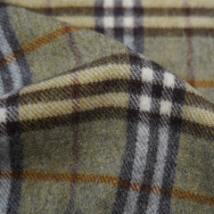 Lambswool Plaid Print Vintage Pre-Loved Scarf