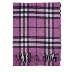 Lambswool Plaid Print Vintage Pre-Loved Scarf