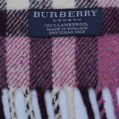 Lambswool Plaid Print Vintage Pre-Loved Scarf