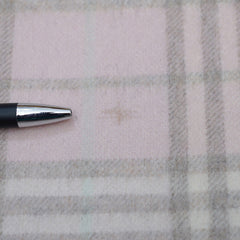 Cashmere/Wool Plaid Print Vintage Pre-Loved Scarf