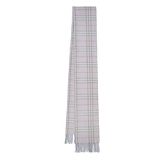 Cashmere/Wool Plaid Print Vintage Pre-Loved Scarf
