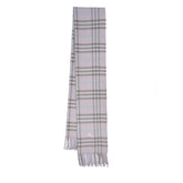 Cashmere/Wool Plaid Print Vintage Pre-Loved Scarf