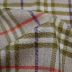 Cashmere Plaid Print Vintage Pre-Loved Scarf