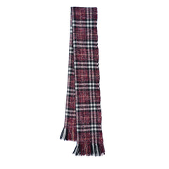 Lambswool Blend Plaid Print Vintage Pre-Loved Scarf