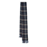 Lambswool Plaid Print Vintage Pre-Loved Scarf