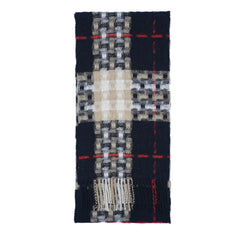Merino/Cashmere Plaid Print Vintage Pre-Loved Scarf