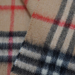 Cashmere Plaid Print Vintage Pre-Loved Scarf