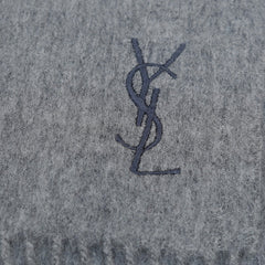 YSL Wool Plain Vintage Pre-Loved Scarf