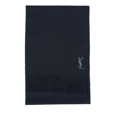 YSL Wool Plain Vintage Pre-Loved Scarf