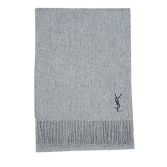 YSL Wool Plain Vintage Pre-Loved Scarf