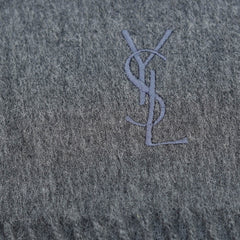 YSL Wool Plain Vintage Pre-Loved Scarf