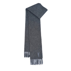 YSL Wool Plain Vintage Pre-Loved Scarf