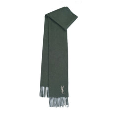 YSL Wool Plain Vintage Pre-Loved Scarf