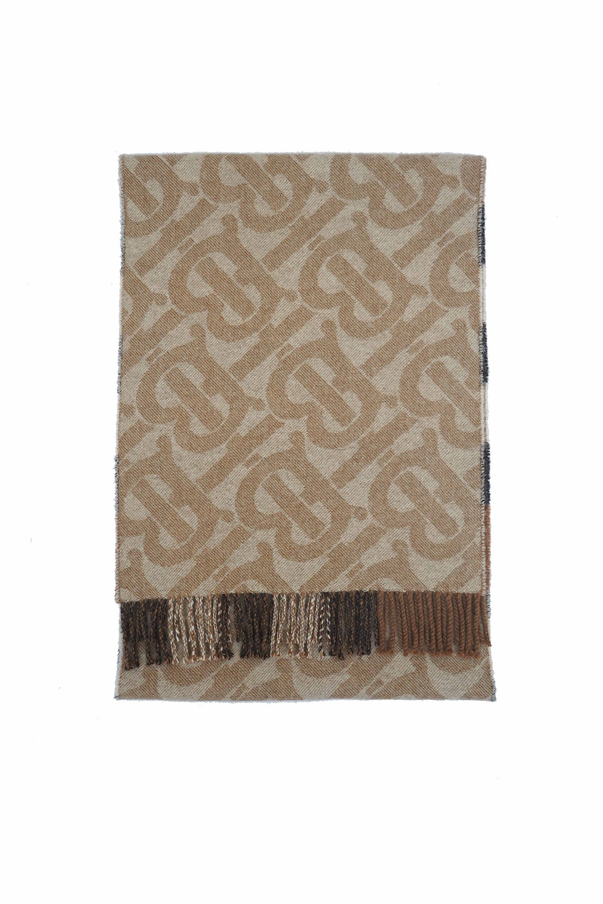 Burberry Brown Reversible Check Cashmere Scarf (Pre-owned)