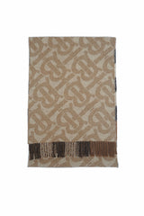 Burberry Brown Reversible Check Cashmere Scarf (Pre-owned)