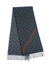Gucci Monogram Supreme GG Wool Scarf (Pre-owned)