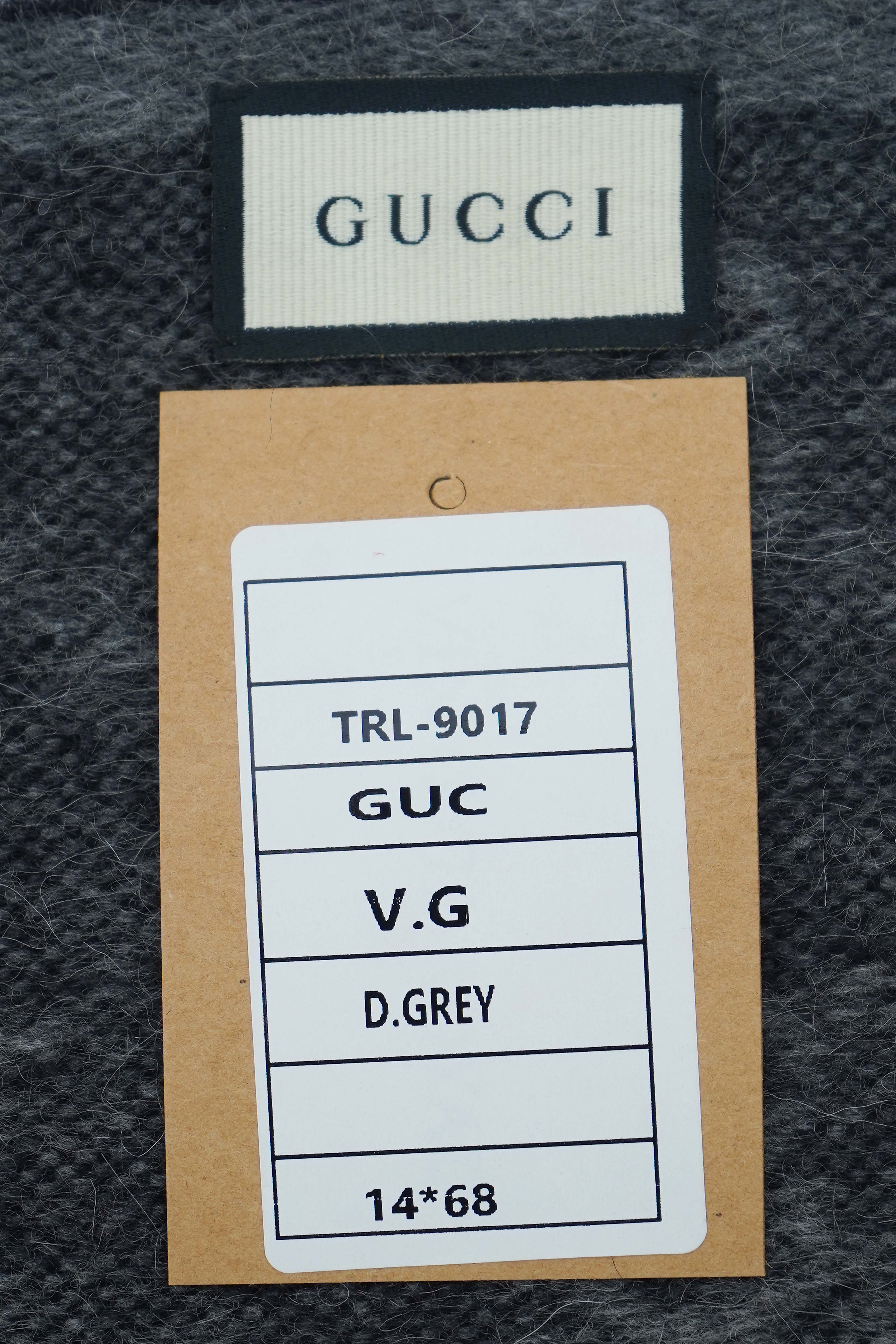 Gucci Monogram Supreme GG Wool Scarf (Pre-owned)