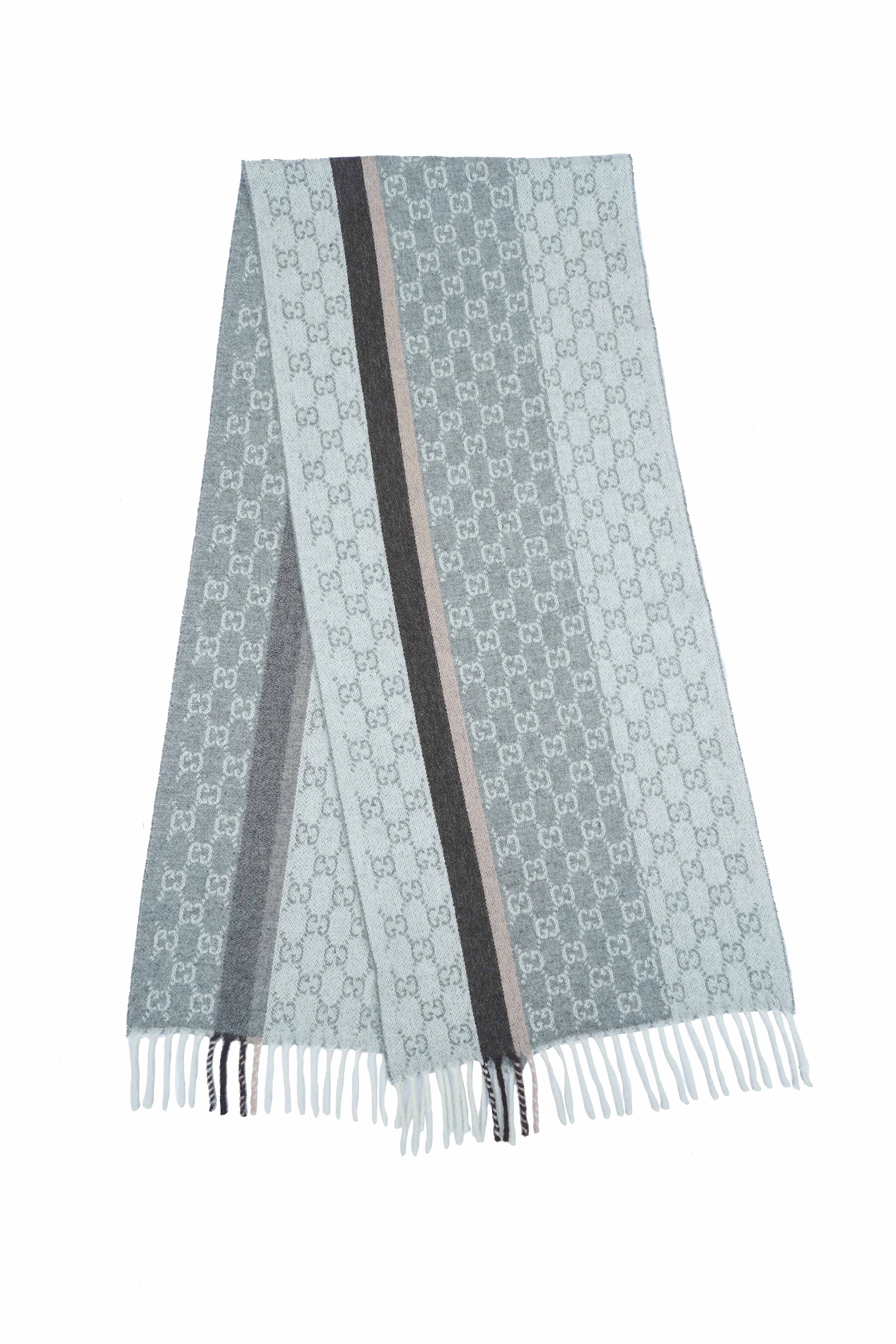 Gucci GG Pattern Cashmere Scarf (Pre-owned)