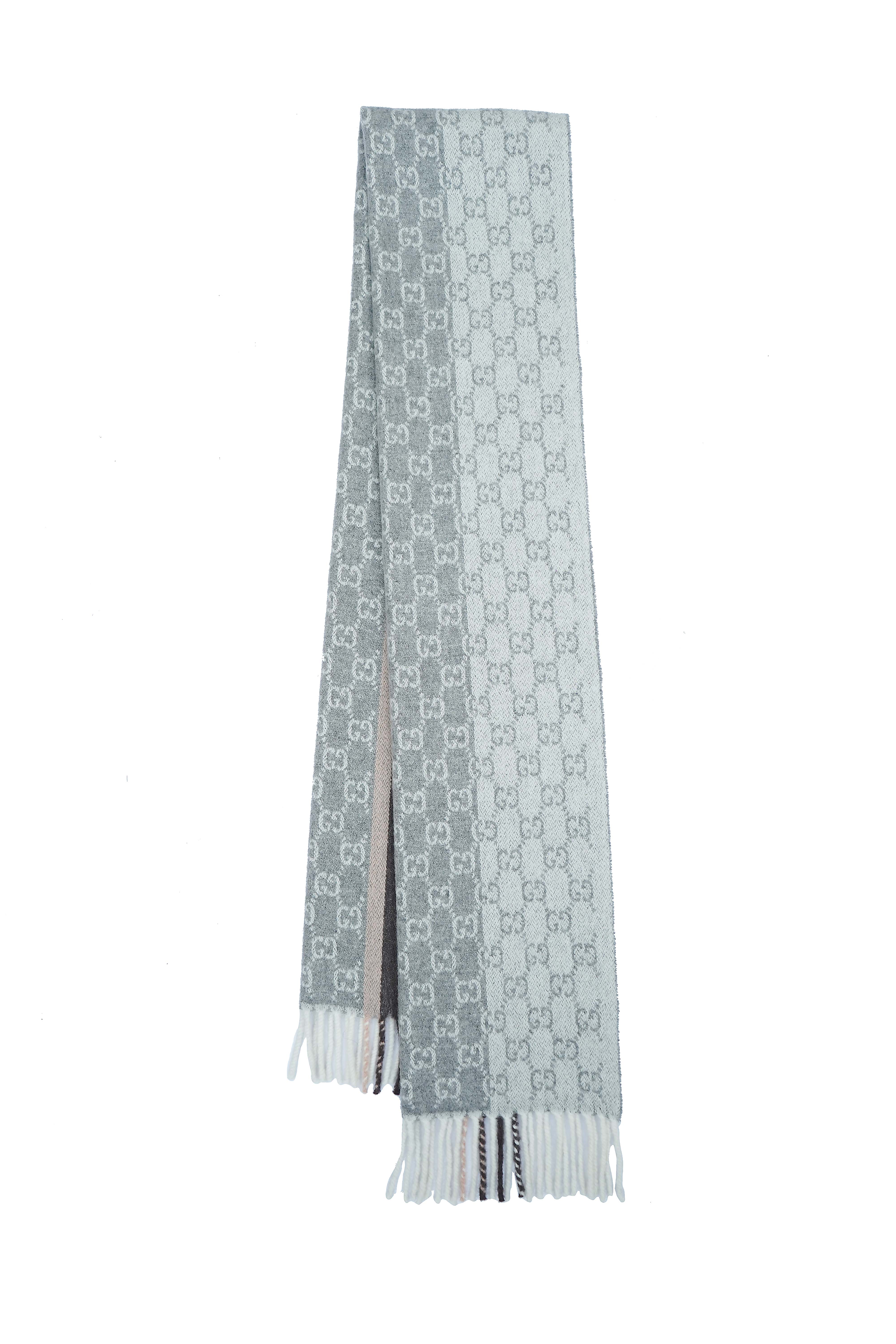 Gucci GG Pattern Cashmere Scarf (Pre-owned)