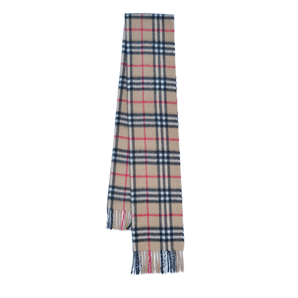 Cashmere Plaid Print Vintage Pre-Loved Scarf