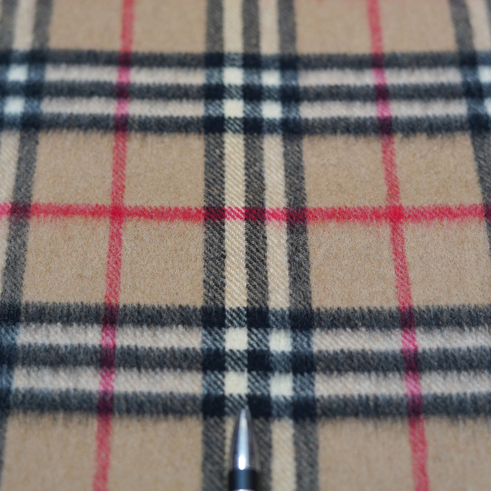 Cashmere Plaid Print Vintage Pre-Loved Scarf
