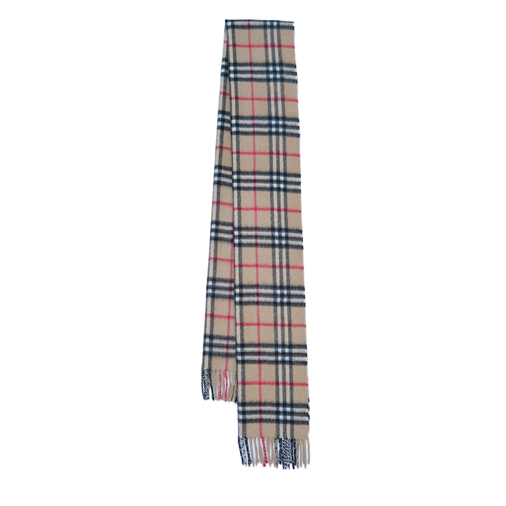 Cashmere Plaid Print Vintage Pre-Loved Scarf