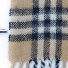 Cashmere Plaid Print Vintage Pre-Loved Scarf