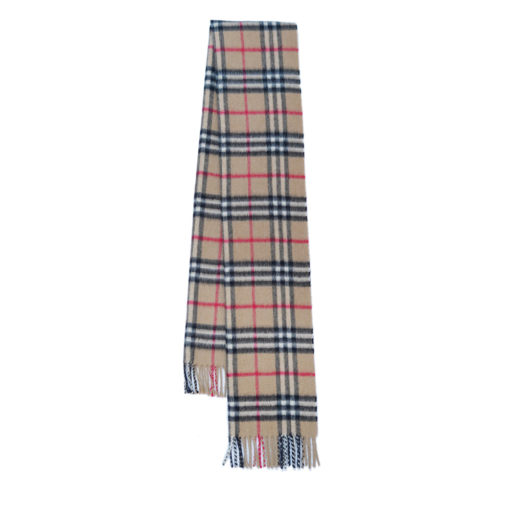 Cashmere Plaid Print Vintage Pre-Loved Scarf