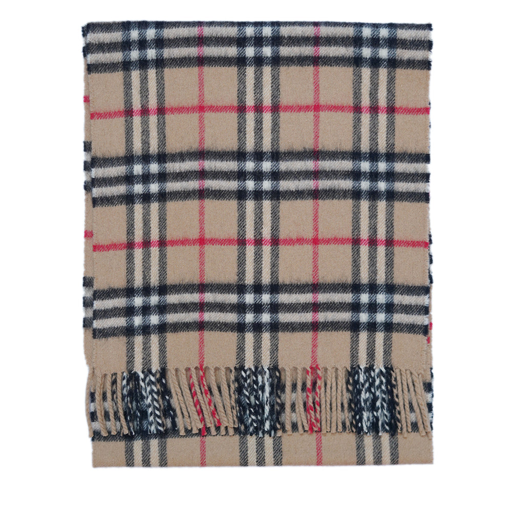 Cashmere Plaid Print Vintage Pre-Loved Scarf