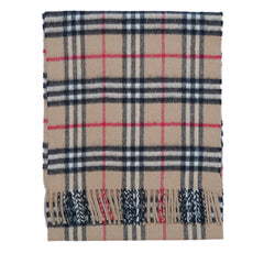 Cashmere Plaid Print Vintage Pre-Loved Scarf