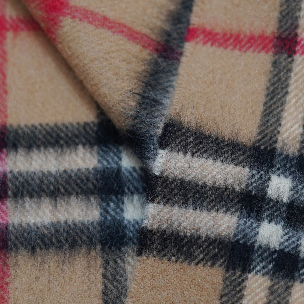 Cashmere Plaid Print Vintage Pre-Loved Scarf