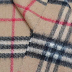 Cashmere Plaid Print Vintage Pre-Loved Scarf