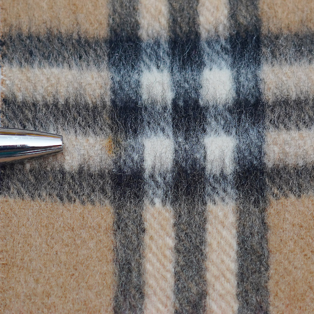 Cashmere Plaid Print Vintage Pre-Loved Scarf