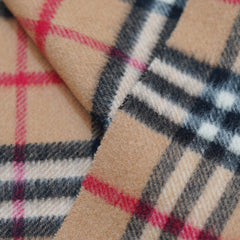 Cashmere Plaid Print Vintage Pre-Loved Scarf