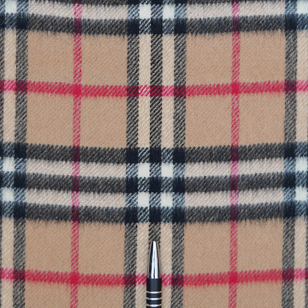 Cashmere Plaid Print Vintage Pre-Loved Scarf