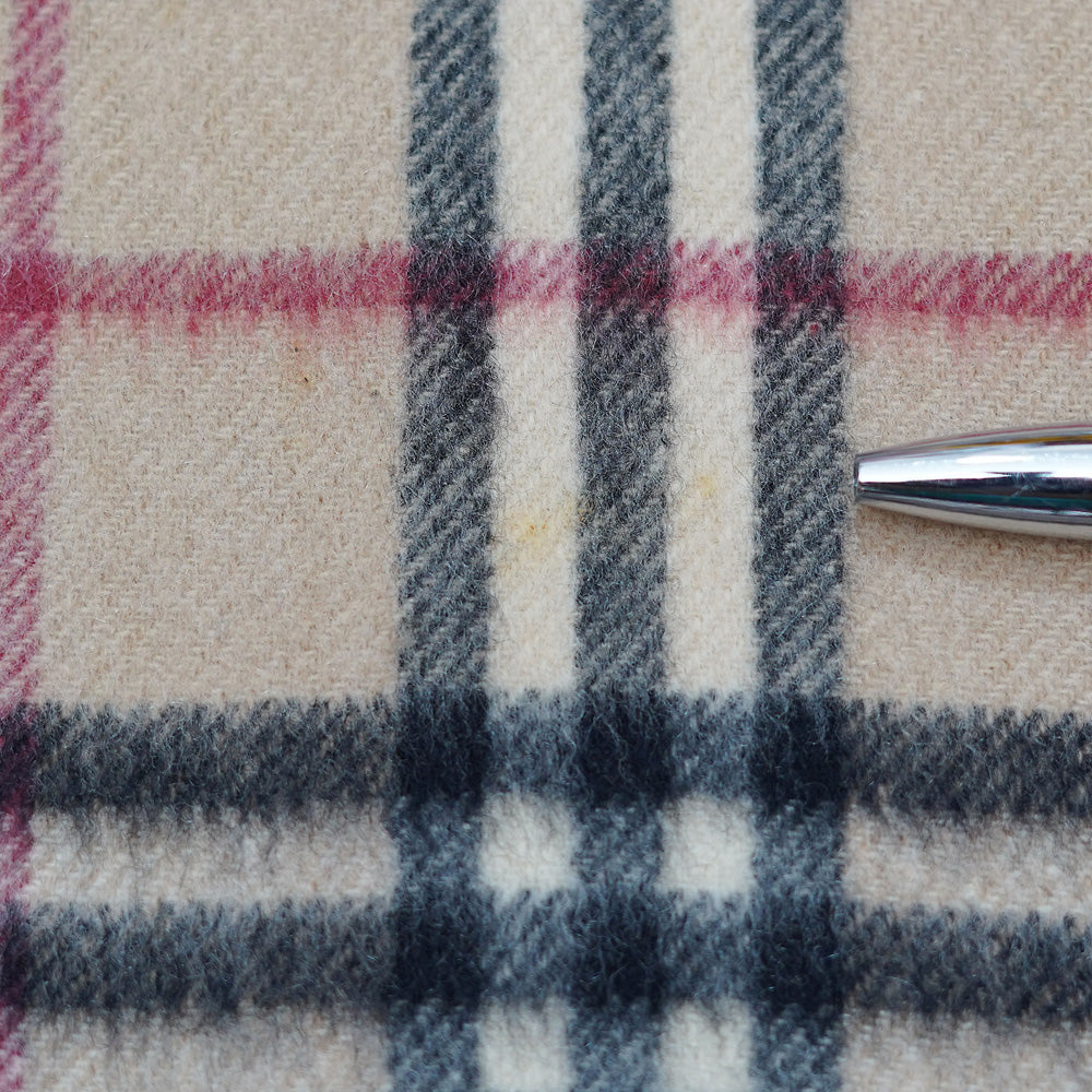 Cashmere Plaid Print Vintage Pre-Loved Scarf