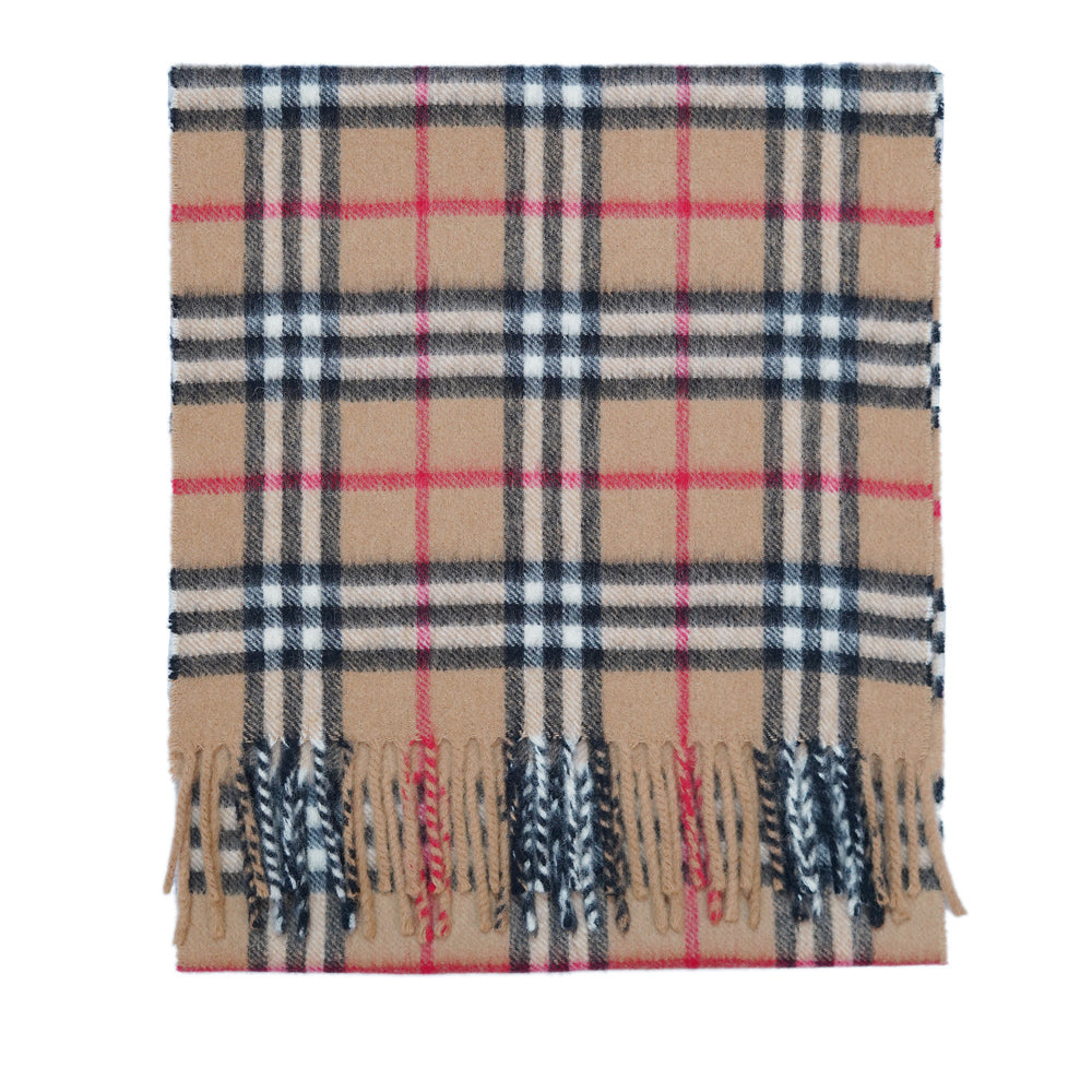 Cashmere Plaid Print Vintage Pre-Loved Scarf