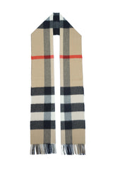 Burberry Check Cashmere Beige Scarf (Pre-owned)