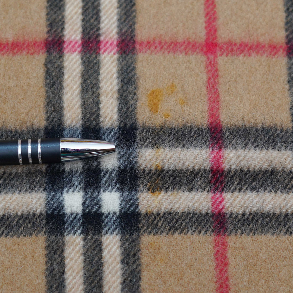 Cashmere Plaid Print Vintage Pre-Loved Scarf