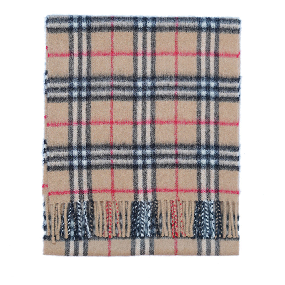 Cashmere Plaid Print Vintage Pre-Loved Scarf