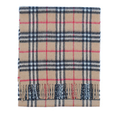 Cashmere Plaid Print Vintage Pre-Loved Scarf