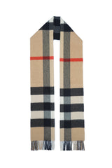 Burberry Check Cashmere Beige Scarf (Pre-owned)