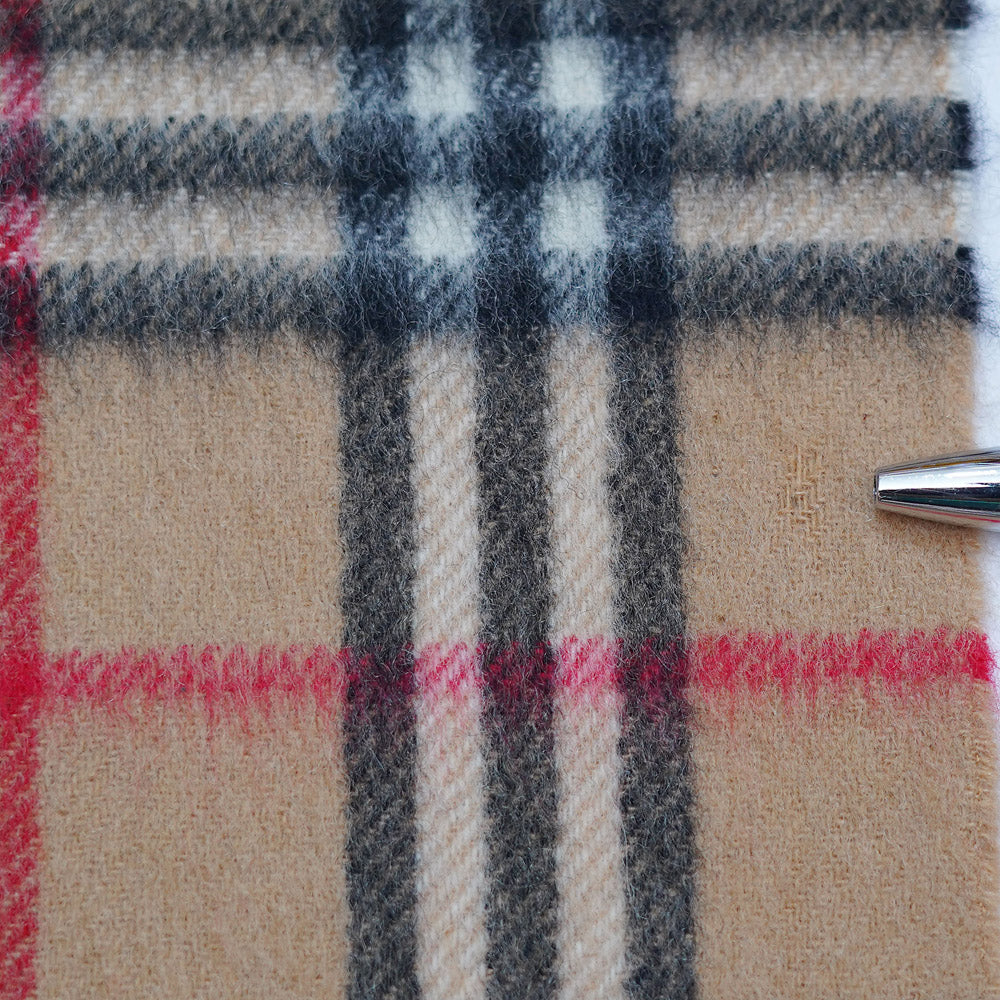 Cashmere Plaid Print Vintage Pre-Loved Scarf