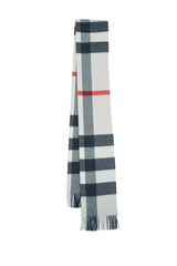 Burberry Check Cashmere Ecru Scarf (Pre-owned)