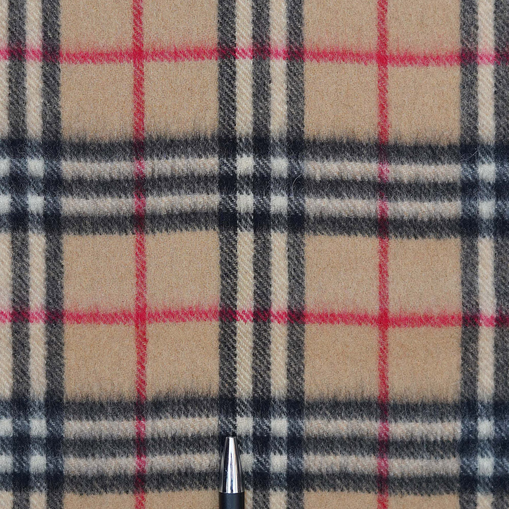 Cashmere Plaid Print Vintage Pre-Loved Scarf