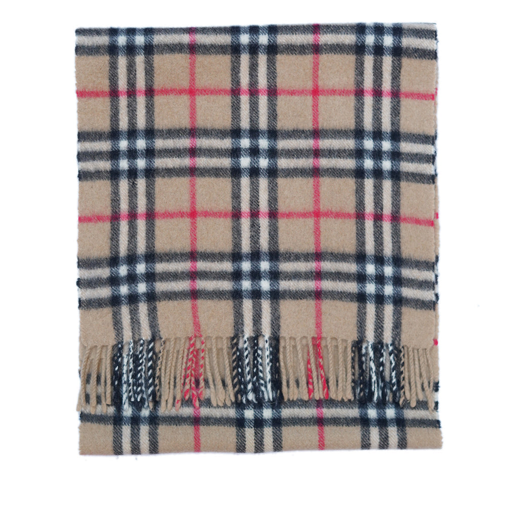 Cashmere Plaid Print Vintage Pre-Loved Scarf