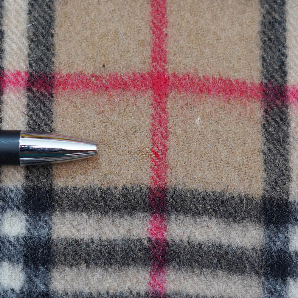 Cashmere Plaid Print Vintage Pre-Loved Scarf