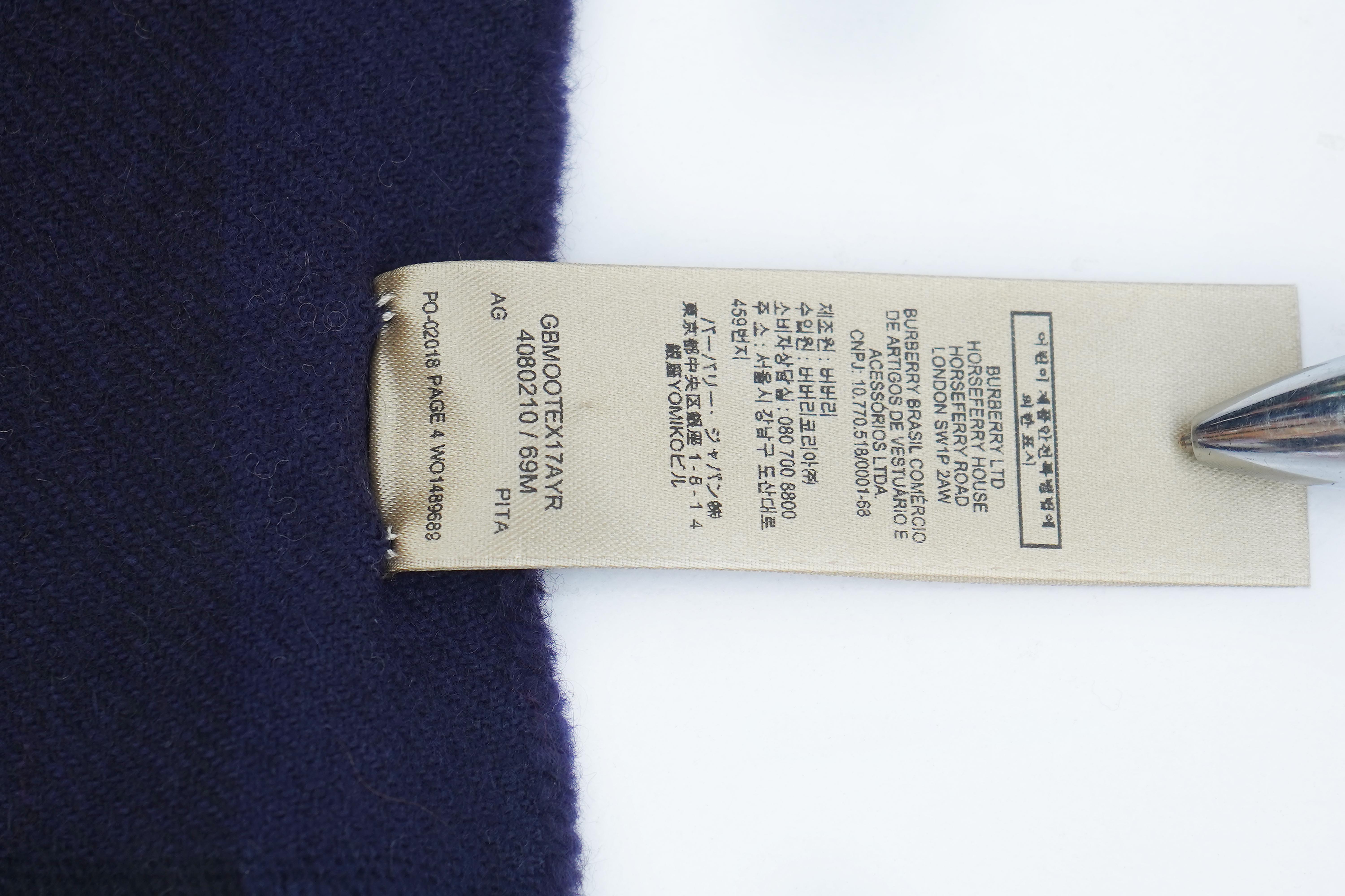 Burberry Cashmere Striped Scarf (Pre-owned)