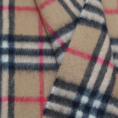 Cashmere Plaid Print Vintage Pre-Loved Scarf