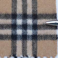 Cashmere/Wool Plaid Print Vintage Pre-Loved Scarf